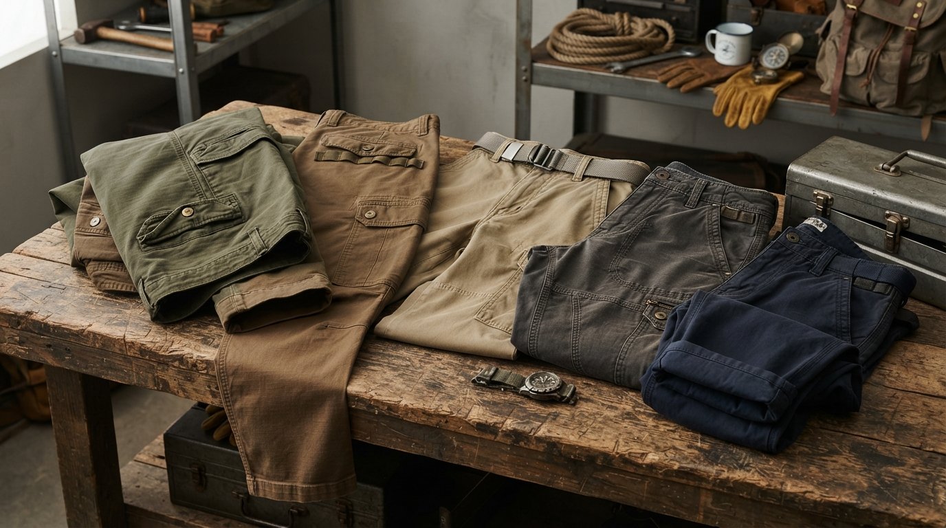 Jean cargo mujer ancho acampanado